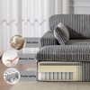 Whisen 2-Piece L-Shaped Sectional Compression Sofa with Soft Corduroy Fabric, No Assembly Required - 4 of 4