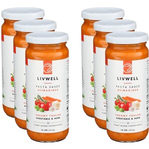 Livwell Foods Sauce Creamy Tuscan Vegetable and Herb - Case of 6 - 16 OZ - 1 of 4