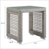 Modway Aura Outdoor Patio Wicker Rattan Side Table - Gray - 4 of 4