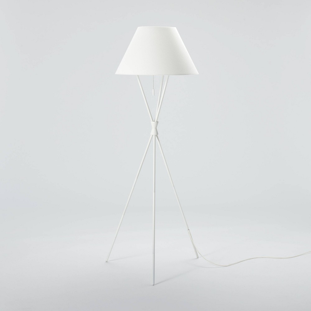 Tripod Floor Lamp White - Threshold designed with Studio McGee