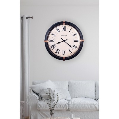 Howard Miller Oversized Dark Rubbed Bronze Wall Clock