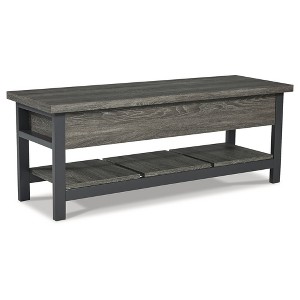 Signature Design by Ashley Casual Rhyson Storage Bench, Brown - 1 of 4