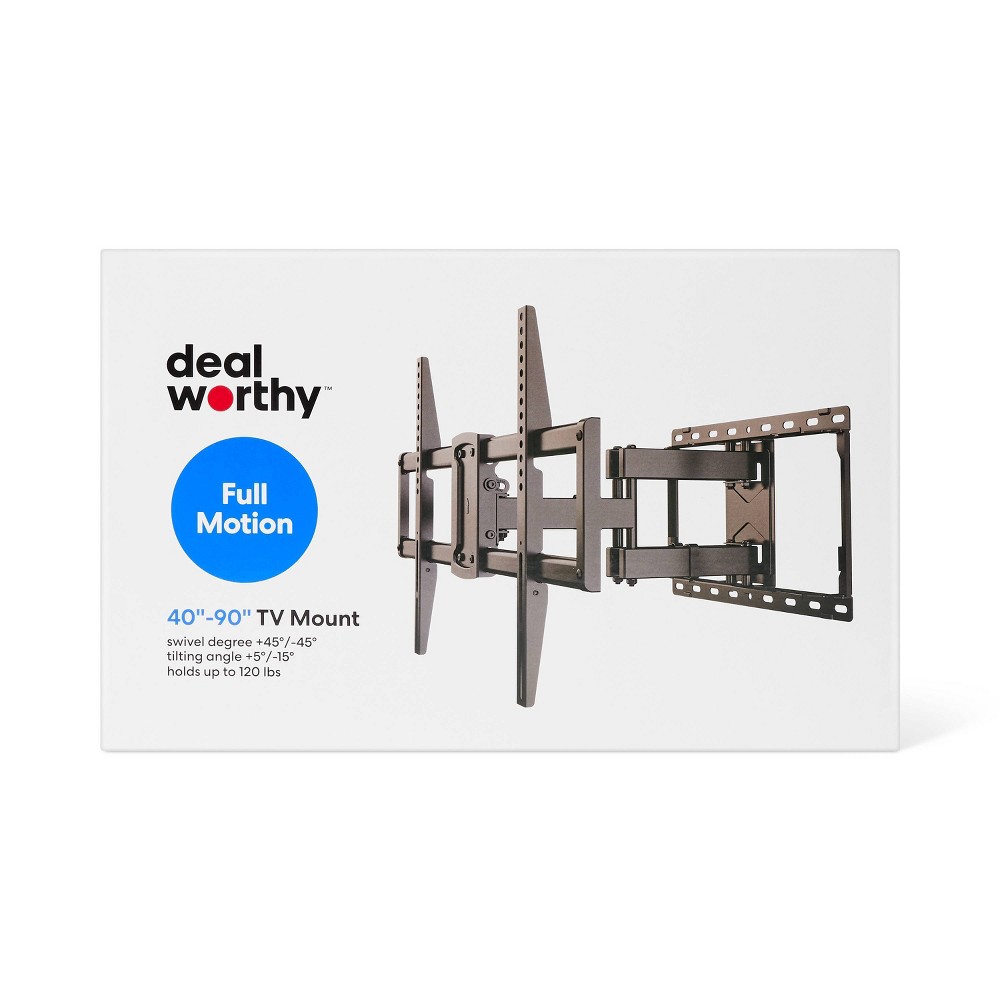 Full Motion 40" - 90" TV Mount - dealworthy&trade;
