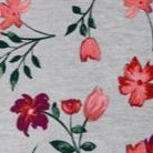 heather grey red pretty floral