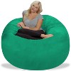 5' Large Bean Bag Chair With Memory Foam Filling And Washable Cover Olive  Green - Relax Sacks : Target