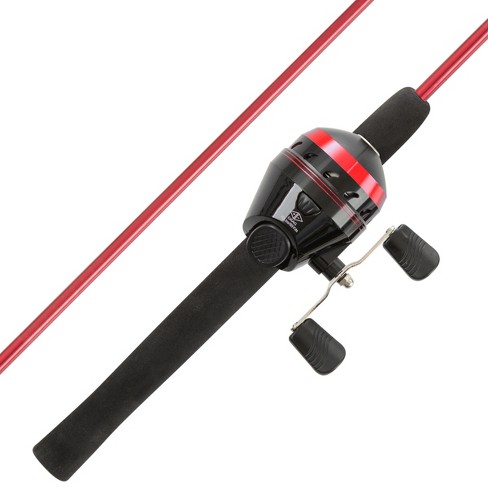 Fishing Rod and Reel Combo - 4' 2 Fiberglass Pole, Spincast Reel and  8-Piece Tackle Kit for Beginners - Shallow Series by Wakeman Outdoors