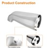 Unique Bargains Zinc Alloy Non-Diverter Slip-On Bathtub Faucet Spout - 3 of 4
