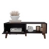 Vynxaria 47" Coffee Table - Stylish Storage with Pull-Down Cabinet & Open Shelf - 3 of 4