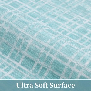 Modern Plaid Area Rug Washable Rug Contemporary Non Slip Rugs for Indoor - 1 of 4