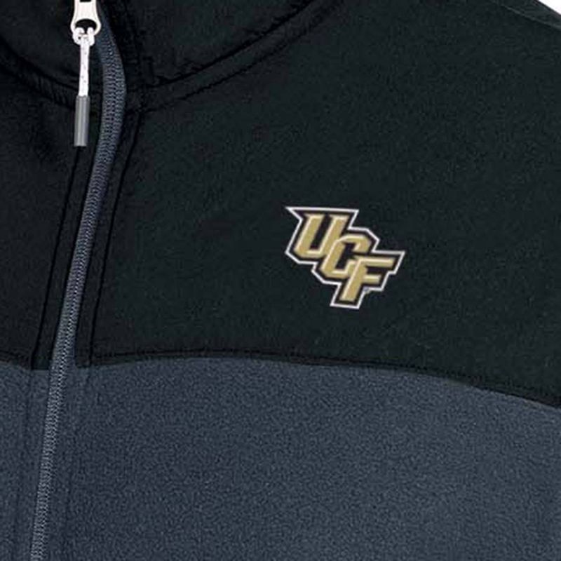 NCAA UCF Knights Gray Fleece Full Zip Jacket, 3 of 4