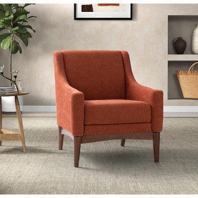 Gerard Mid-century Modern Style Armchair with Sloped Arms | ARTFUL LIVING DESIGN