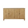 59" Accent Cabinet with 4 Doors, Natural Wood Buffet Cabinet, Media Cabinets, Console Table for Entryway - 4 of 4