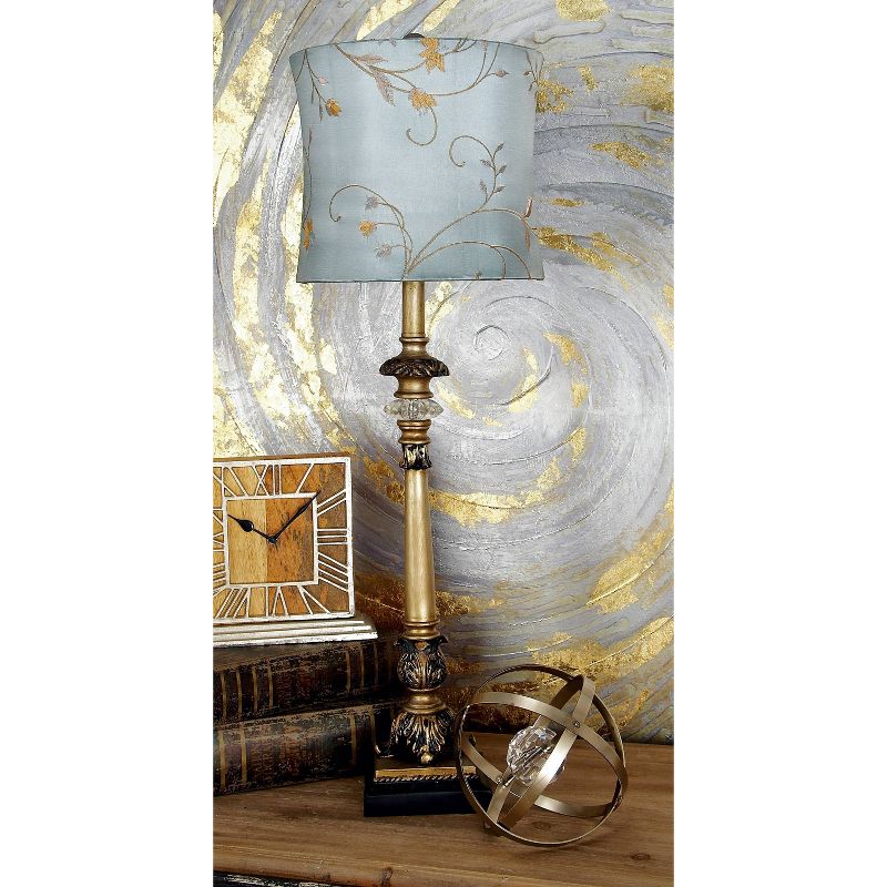 Metal Buffet Lamp with Drum Shade Set of 2 Gold - Olivia &#38; May, 1 of 11