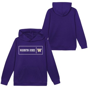 NCAA Washington Huskies Boys' Poly Hooded Sweatshirt - 1 of 3