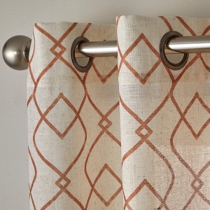 SKL Home By Saturday Knight Ltd Chainlink Window Curtain Panel - Spice - 1 of 4