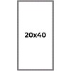 PosterPalooza | Panoramic Textured Grey Picture Frame - UV Acrylic, Foam Board Backing, Hanging Hardware - 2 of 4