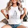 Christian Minimalist Line Art T-Shirt, He Left the 99 to Find Me Bible Verse Faith Tee White XS - 4 of 4