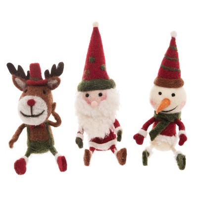 Gallerie II Holiday Pals Holiday Christmas Xmas Ornament Wool A/3