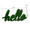 VisioGear HELLO Letter Art Moss Wall Decor for Hallway Office Wall Decor, Green, 31.5"*13.2"*1.58" - 3 of 4