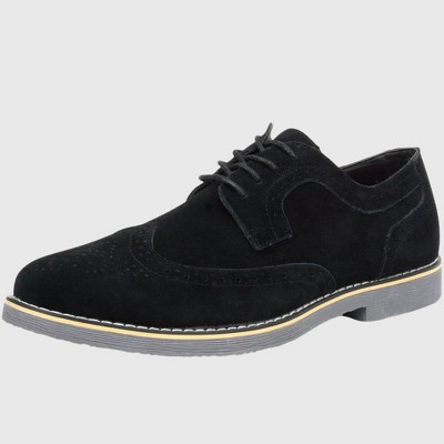 Alpine Swiss Beau Mens Dress Shoes Genuine Suede Wingtip Brogue Lace Up Oxfords
