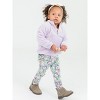 RuffleButts Toddler Girls Ruched Bow Leggings - image 3 of 4