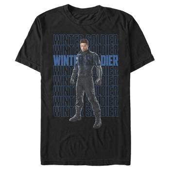 Men's Marvel The Falcon and the Winter Soldier Bucky Repeating T-Shirt