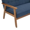 NicBex 44.88 Inch Mid-Century Loveseat Sofa,2-Seat Upholstered Sofa for Living Room,Small Space,Office,Apartment - 4 of 4