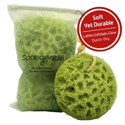 Spongentle Two-Sided Ultra Soft/Exfoliating Body Bath Sponge Loofah
