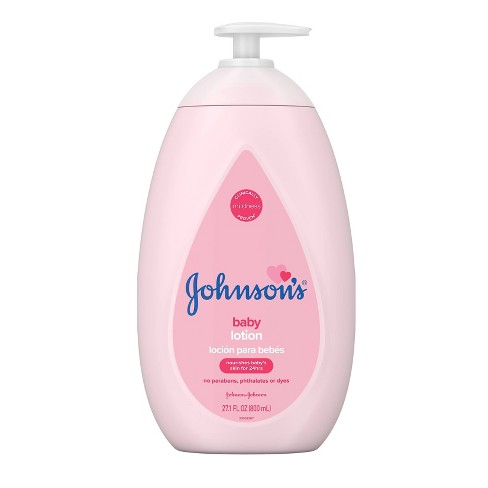 Johnson's Moisturizing Pink Baby Lotion with Coconut Oil - 27.1 fl oz - image 1 of 4
