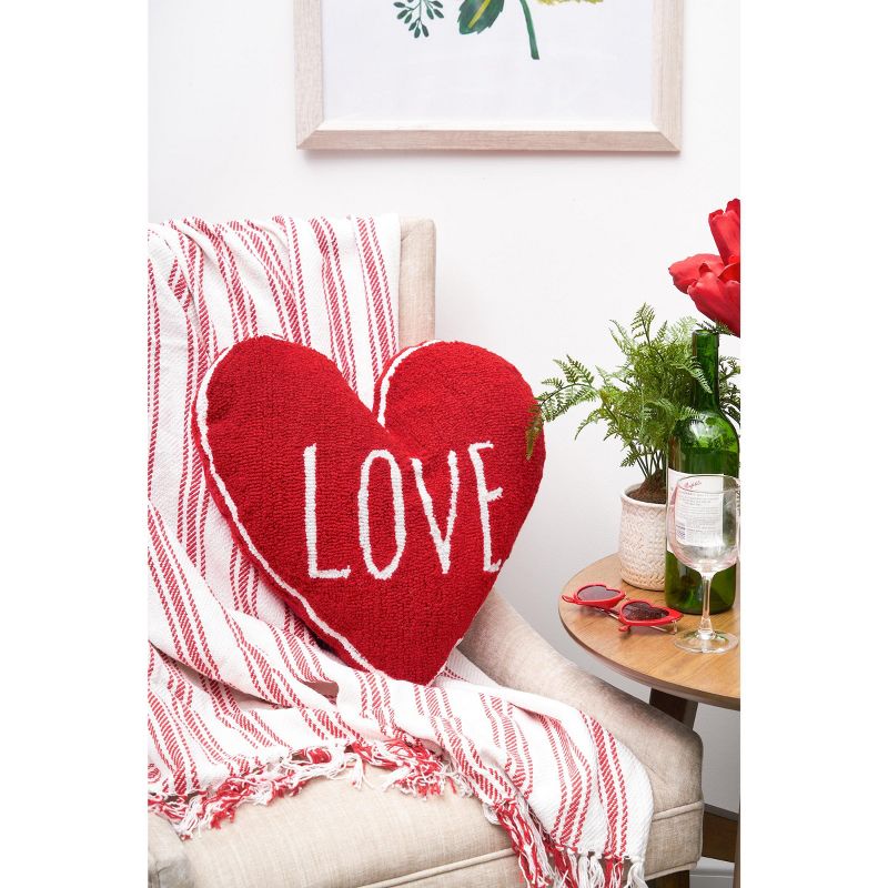 C&F Home 18" x 18" Love Heart Shaped Valentine's Day Pillow, 4 of 5
