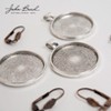 John Bead Must Have Findings Metal Silver 28mm Round Pendant Frames for Jewelry Making Findings, 3 Pieces - 2 of 4