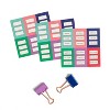 U Brands 15ct DIY Binder Clips with Labels - Soft Brights - image 4 of 4