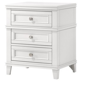 NicBex Nightstand with 3 Drawers,Modern Side Table with USB Charging Port and Wood Frame,Bedside Table for Bedroom,Living Room - 1 of 4