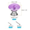 Unique Bargains Zinc Alloy Crystal Diamond Shaped Knobs Drawer with Screw 10 Pcs - 2 of 3