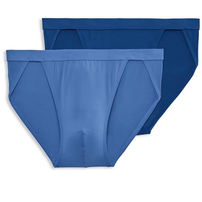 Jockey Men's Elance Microfiber String Bikini - 2 Pack S Ocean Blue ...