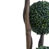 Artificial Topiary Ball Tree, Faux 3 Ball Boxwood Topiary Tree in Pot, Faux Shrubs Green Plant, Artificial Plant for Home Decor Indoor Outdoor - 4 of 4