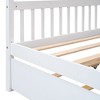 NicBex Full Size Loft Bed Roof Shape Pine Bed Frame with Twin Trundle and Headboards for Bedroom, No Box Spring Required - 4 of 4