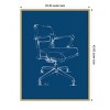 Amanti Art Office Chair Blueprint I by Ethan Harper Canvas Wall Art Print Framed - 4 of 4