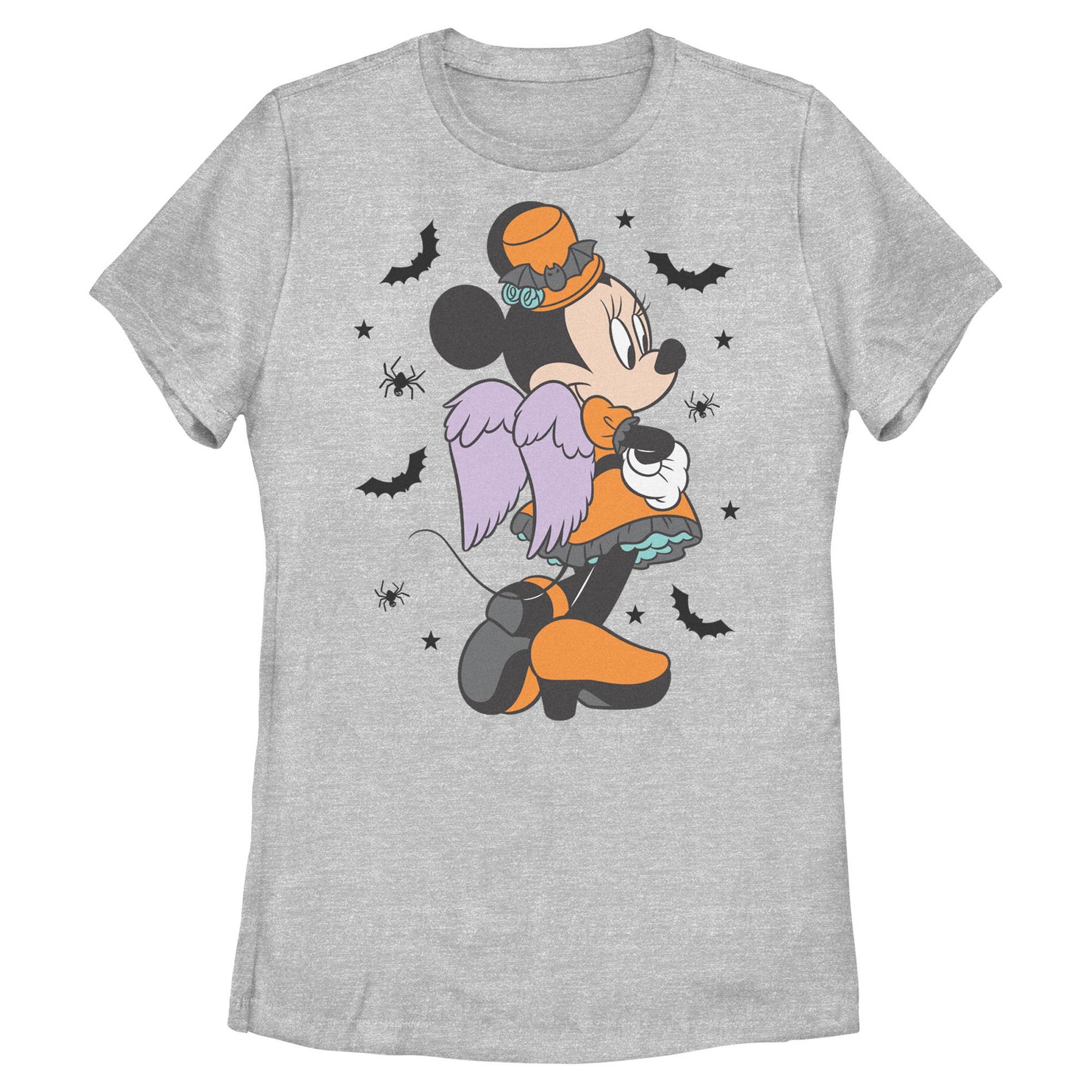 Womens Minnie Mouse Halloween Angel Orange Costume Pose T Shirt