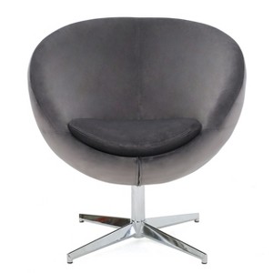Isla Upholstered Chair - Gray New Velvet - Christopher Knight Home