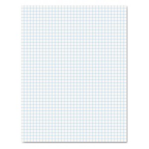 Ampad Quadrille Pads 4 Squares/Inch 8 1/2 x 11 White 50 Sheets 22000 - 1 of 4