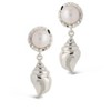 SHINE by Sterling Forever Beverly Pearl Shell Drop Stud Earrings - 3 of 4