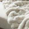 DEERLUX Luxurious 50 in. x 60 in. Rached Faux Fur Cozy Throw Blanket - Decorative Plush Blanket for Sofa and Bed - 4 of 4
