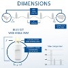 Novelty Lights 50 Light LED Christmas Mini Light Set (White Wire, 25 Feet) - 4 of 4