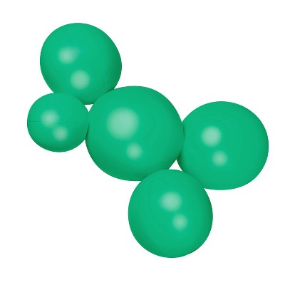 MINNIDIP Balloon Garland 5 Cluster in Bright Green Satin