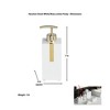 Roselli Trading Houston Street White/Brass 3 Piece Bath Accessory Set - 2 of 4