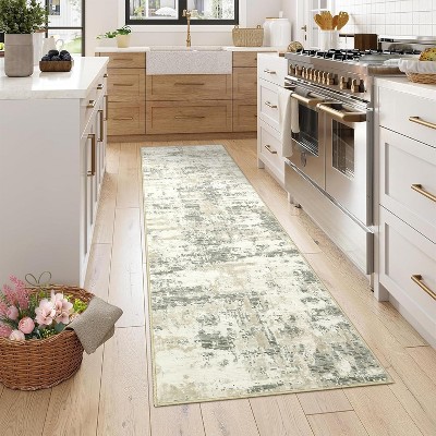 Abstract Rug,Washable Low-Pile Non-Slip Throw Carpet for Living Room,Bedroom,Dining Room,Office,Stain-Resistant,Non-Shedding,Foldable
