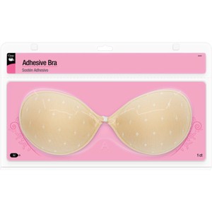 Dritz A Cup Adhesive Strapless Backless Bra Nude: Silicone Sticky Bra for Women, Hand Wash, Line Dry, Beige - 1 of 4