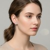 Guili 4ctw Elegant Stud Earrings with Sparkling Lab-Created Trillion-Cut Triangle Moissanite – Chic & Modern Design - 3 of 3
