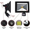 Runesay 50W Motion Sensor Led Flood Lights, 4500LM Plug in Motion Sensor Light, IP66 Waterproof Auto ON/Off Outdoor Security Lamp with a Plug, 6500K - 2 of 4